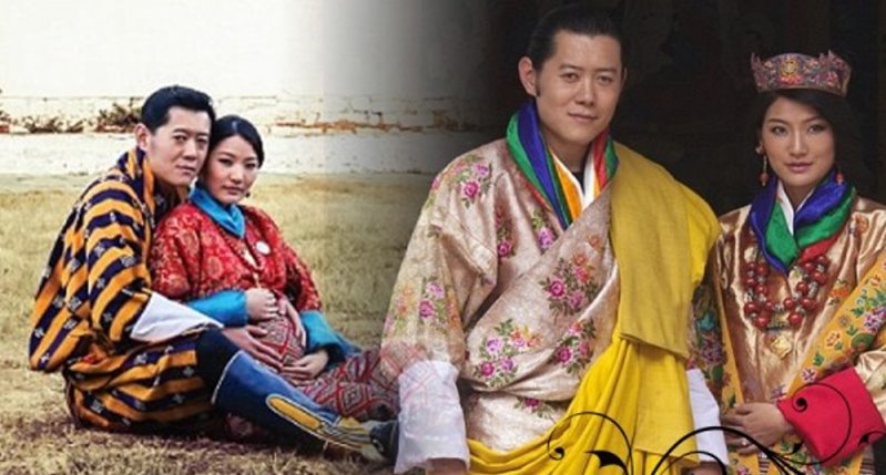 浪漫的愛情  當年不丹國王17歲，看到7歲的妻子，便下定決心娶她  他當時對她說了這句話．．．．