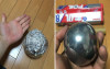 日本網友瘋玩「鋁箔紙變鋁箔球」，他在家打鐵實測...真的做出一顆超閃亮的