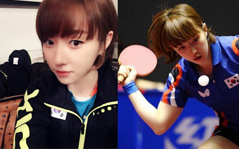 看奧運看到戀愛了！南韓最美桌球女神 大眼+超天然童顏：居然有人說撞臉台灣男藝人？ 