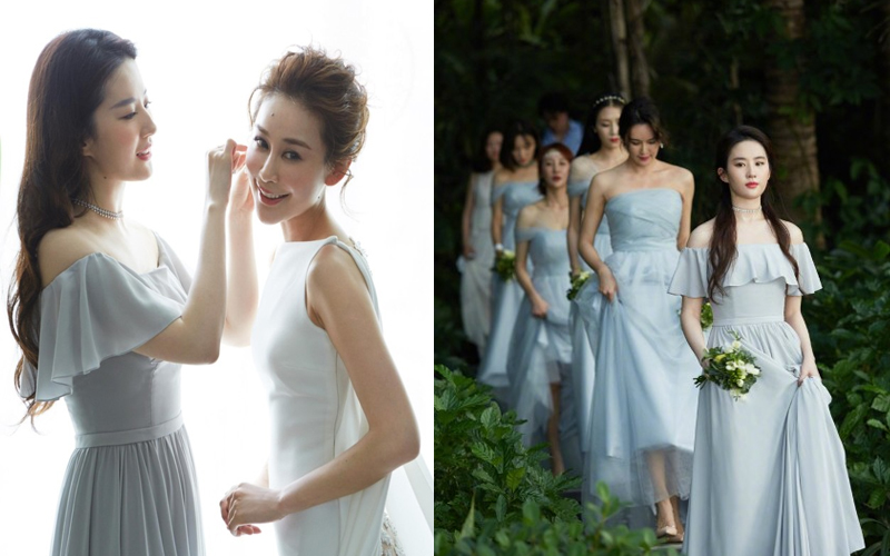 劉亦菲參加好友婚禮被封為「最美伴娘」！「仙氣太濃」網友都大喊：戀愛了！