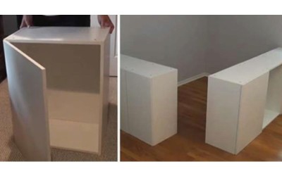 DIY神手把「7個IKEA櫃子」改造成夢幻家具！根本全能改造王阿～