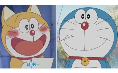 哆啦A夢原本是黃色的而且有耳朵  日本發表「哆啦A夢變藍色的主因」好像有點好笑XD