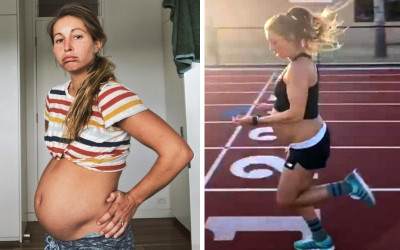 挺孕肚也要衝奧！美國長跑女選手懷孕 9 個月仍參賽：1英里跑出5分25秒震驚全國！